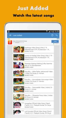 Tamil HD Video Songs android App screenshot 0