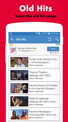 Tamil HD Video Songs android App screenshot 2